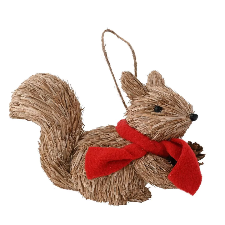 Natural Handmade Hanging Squirrel