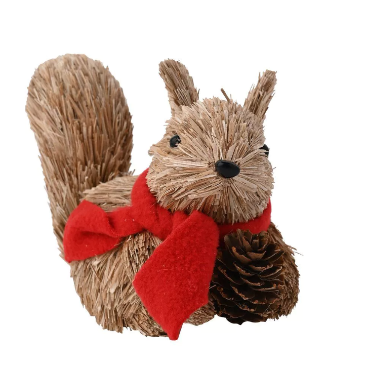 Natural Handmade Hanging Squirrel