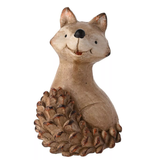 Wood Effect Resin Fox