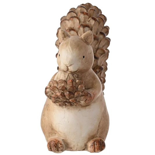 Wood Effect Resin Fox Squirrel