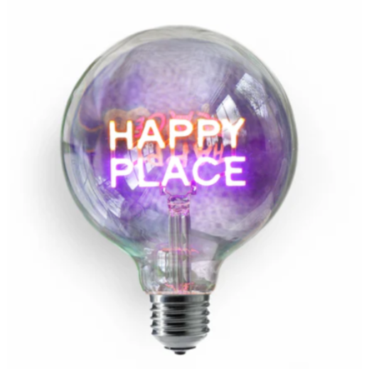 "Happy Place" Screw Down LED Filament Light Bulb