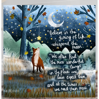 Fox Under The Moon Card - C2501 Timing