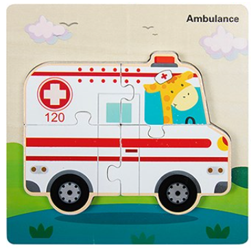 Emergency Vehicle 3D Puzzle Box Jigsaw