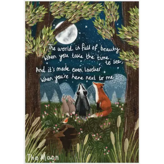 Fox Under The Moon Print - P2403 Next To Me