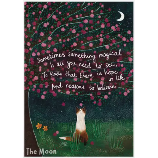 Fox Under The Moon Print - P2415 Reasons To Believe