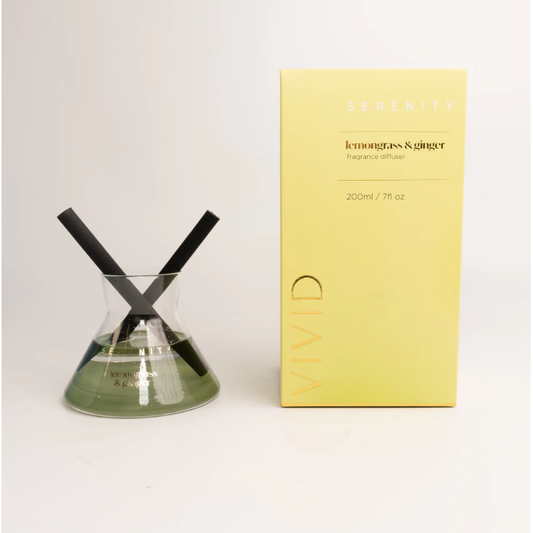 Vivid Lemongrass And Ginger 200ml Diffuser