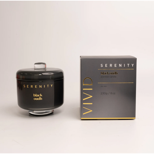 Vivid Black Oudh Candle