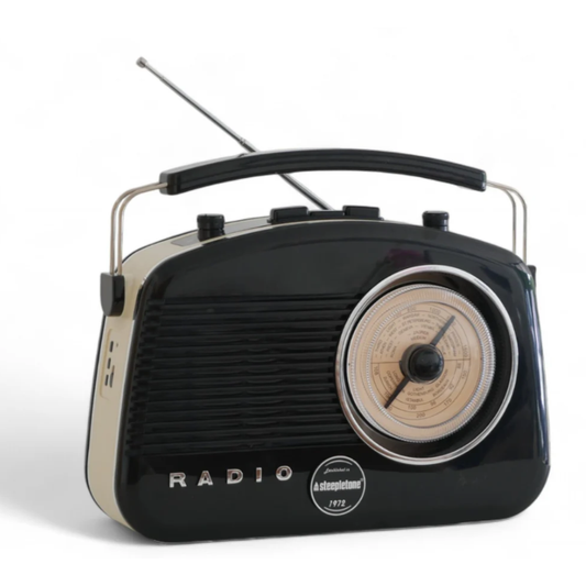 Brighton Retro Radio with Bluetooth - Black