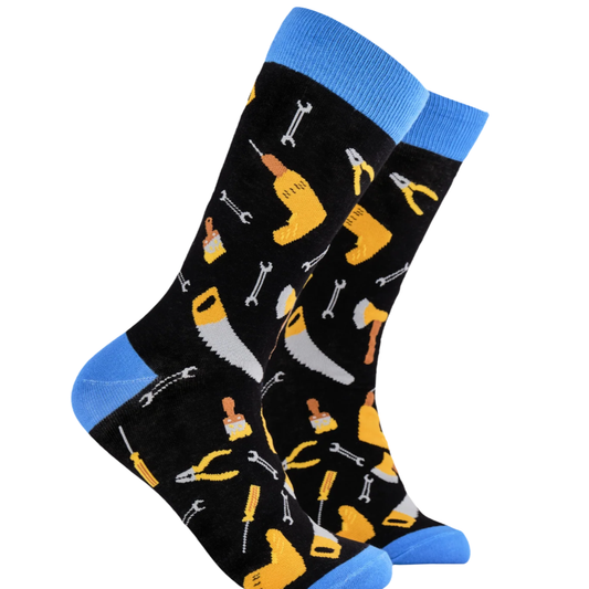 Socktopus Mens DIY Socks - Handy Andy - Black #