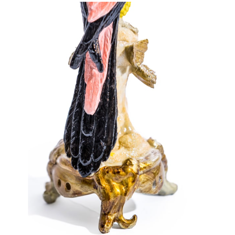 Antiquated Ornate Parrot Candle Holder