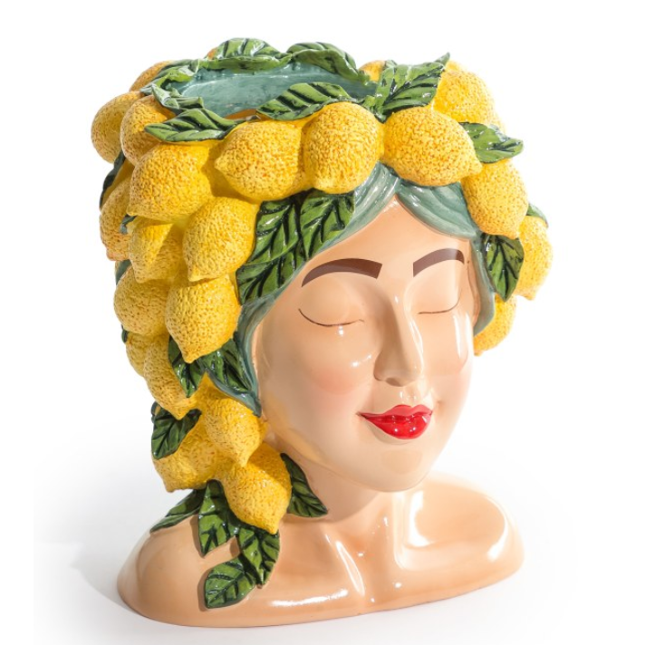 Lady Lemon Bust Vase