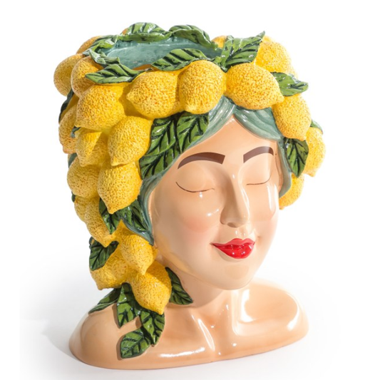 Lady Lemon Bust Vase