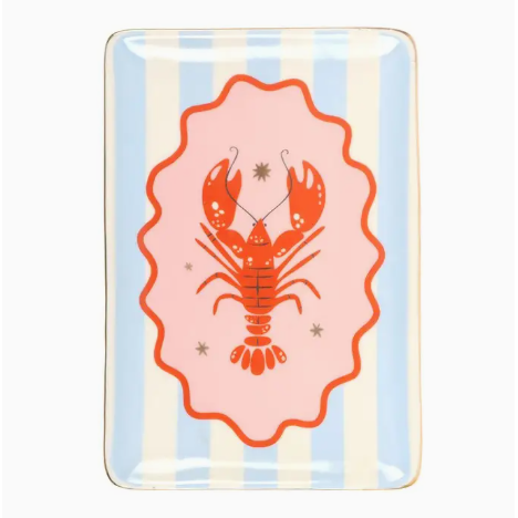 Striped Lobster Trinket Dish