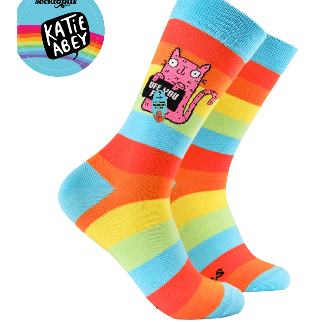 Socktopus Ladies - Katie Abey Socks - Off You F*!k