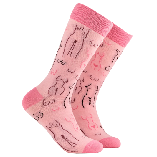 Socktopus Ladies Boobs Socks - Pink