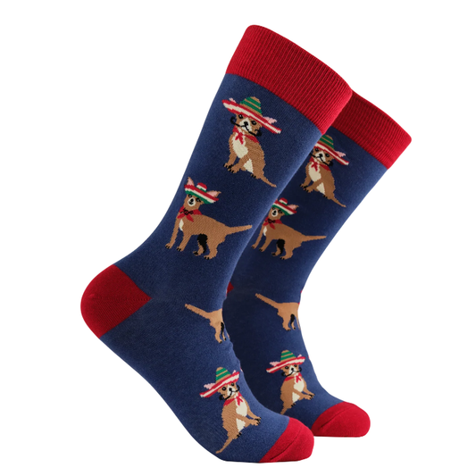 Socktopus Ladies Chicuahua Socks - Pico De Chihuahuo - Blue