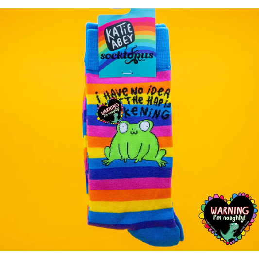 Socktopus Ladies - Katie Abey Socks - I have No Idea - Multi