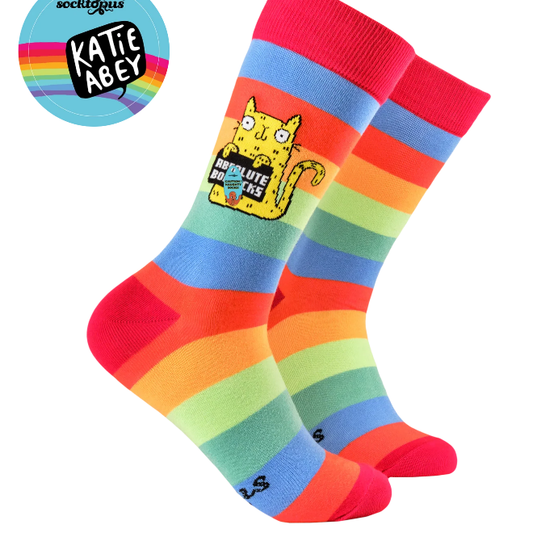 Socktopus Ladies - Katie Abey Socks - Absolute B*llacks - Multi
