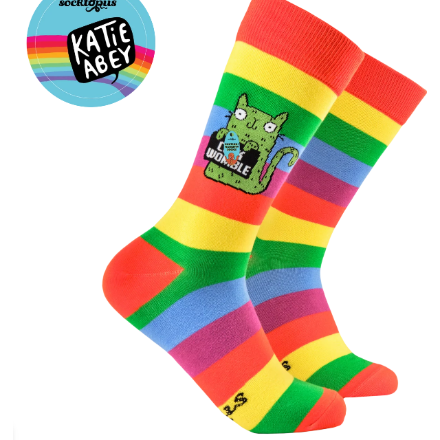 Socktopus Ladies - Katie Abey Socks - C*ck Womble - Multi