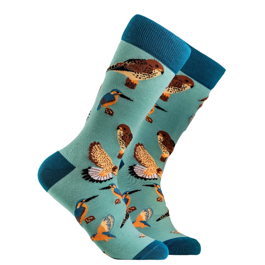 Socktopus Ladies - Bird Lover Socks - Mint