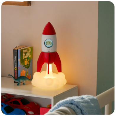 Rocket 3-In-1 Bedside Lamp