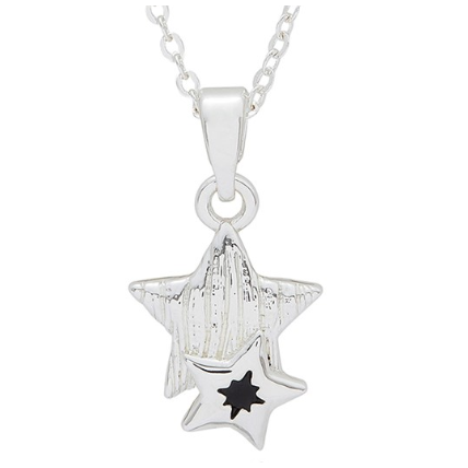 Fox Under The Moon - Friends And Stars Silver Plated Necklace