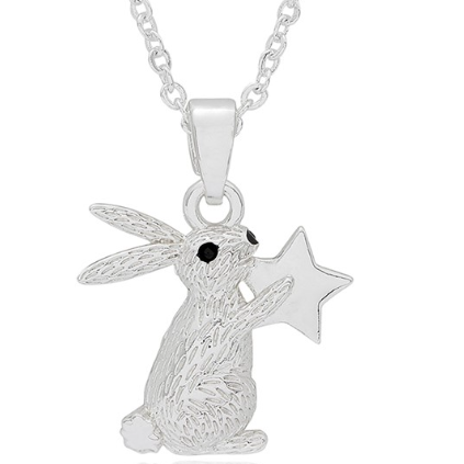 Fox Under The Moon - Little Hug Silver Plated Necklace