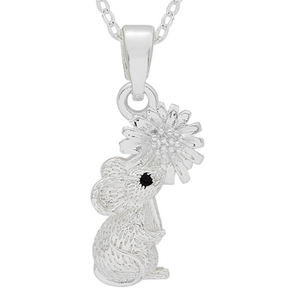 Fox Under The Moon - Friendship Silver Plated Necklace