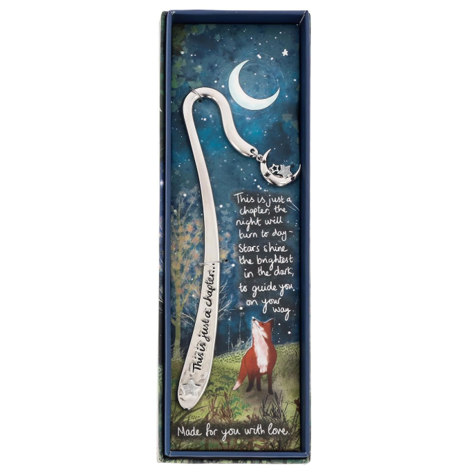 Fox Under The Moon - Just Another Chapter Silver Plated Bookmark