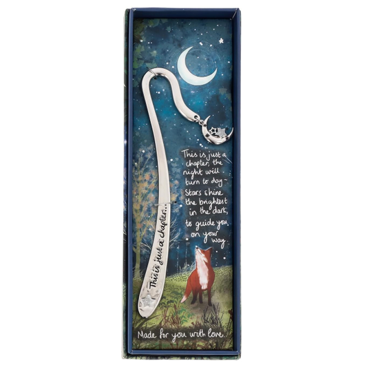 Fox Under The Moon - Just Another Chapter Silver Plated Bookmark