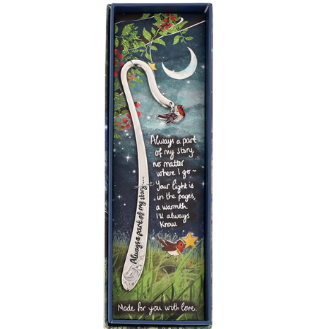Fox Under The Moon - Part Of My Story Silver Plated Bookmark