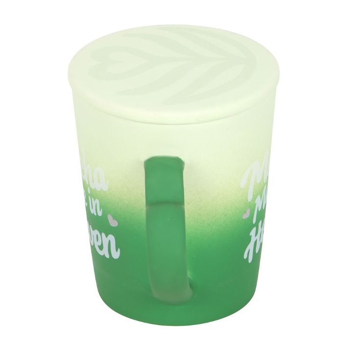 Matcha Made In Heaven Ceramic Mug With Coaster Lid
