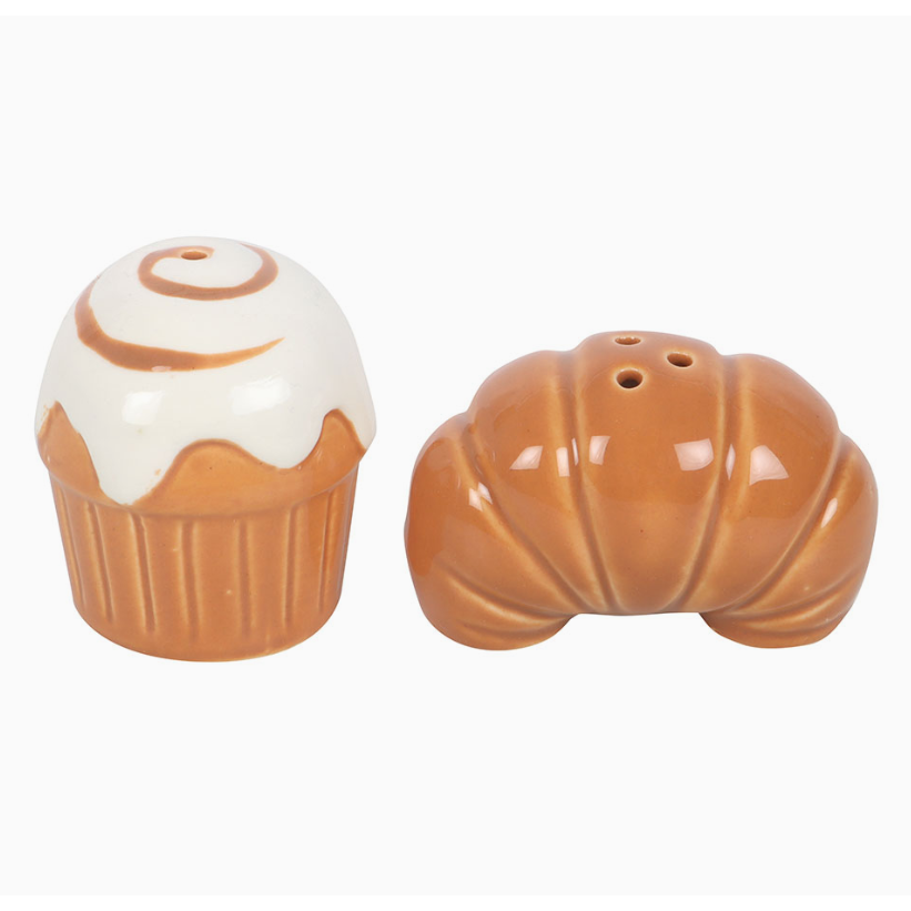 Pastry Shaped Ceramic Salt and Pepper Shakers