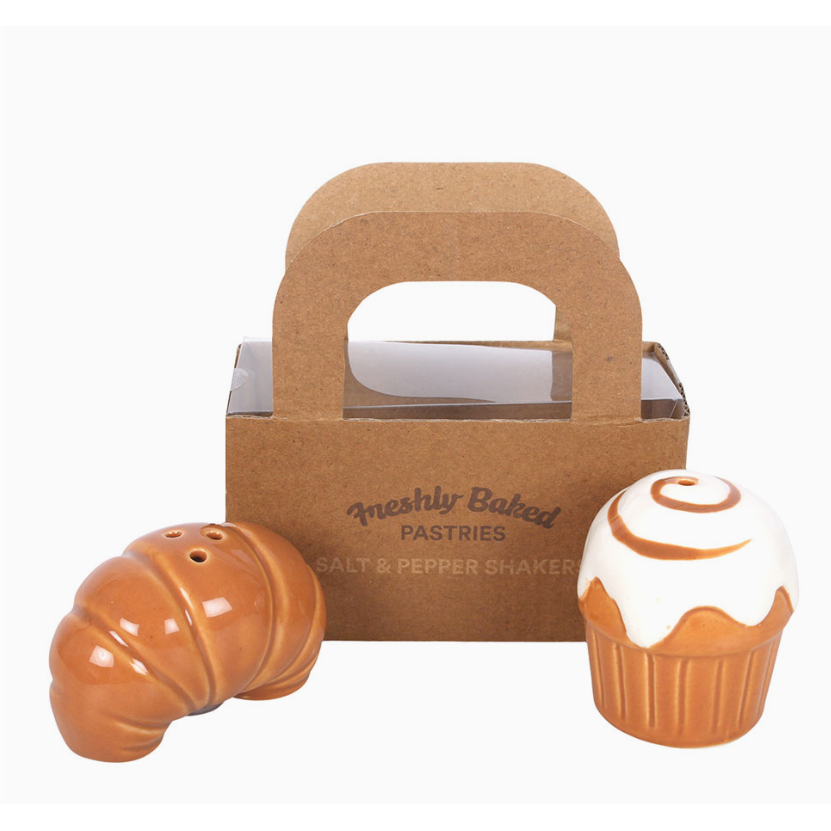 Pastry Shaped Ceramic Salt and Pepper Shakers