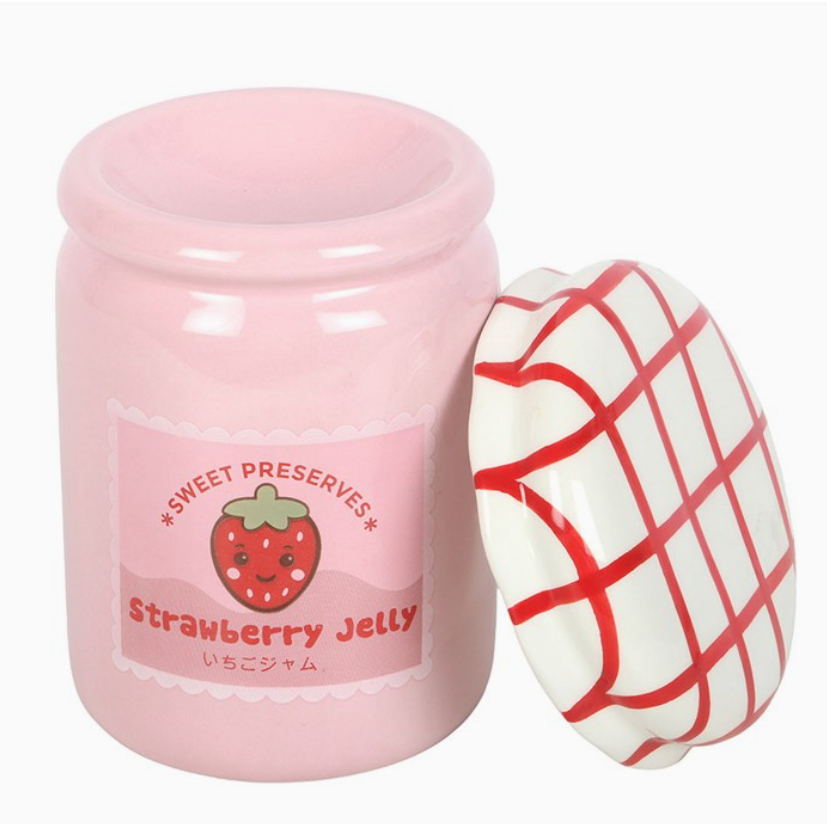 Strawberry Jelly Jar Oil Burner and Wax Warmer