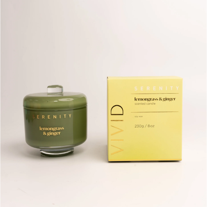 Vivid Lemongrass And Ginger Candle
