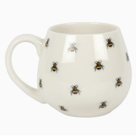 Bee Printed Rounded Mug