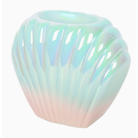 Iridescent Shell Coastal Oil Burner