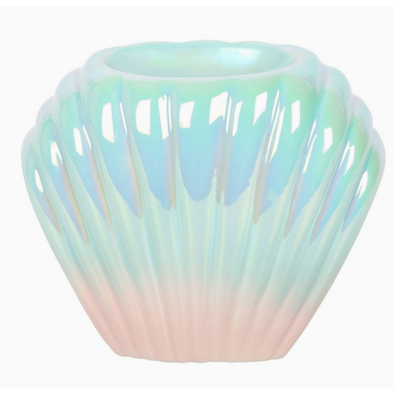 Iridescent Shell Coastal Oil Burner