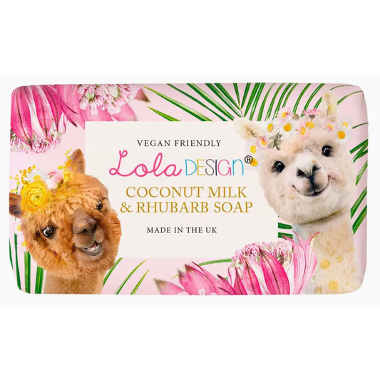 Coconut Milk & Rhubarb Soap By Lola Designs