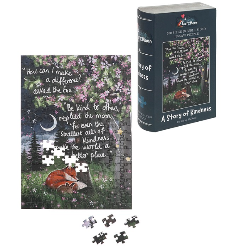 Fox Under The Moon 200 Piece Jigsaw