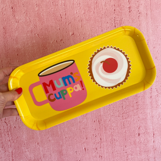 Mum's Things Melamine Tray - Yellow