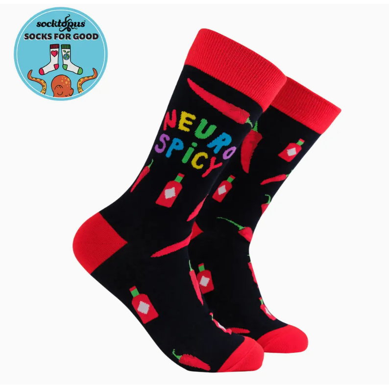 Socktopus Ladies - Neuro Spicy Socks - Navy