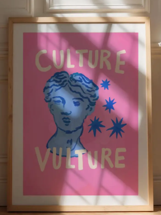 Culture Vulture Wall Art Print
