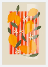 Lemon Fruit Market Print