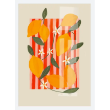 Lemon Fruit Market Print