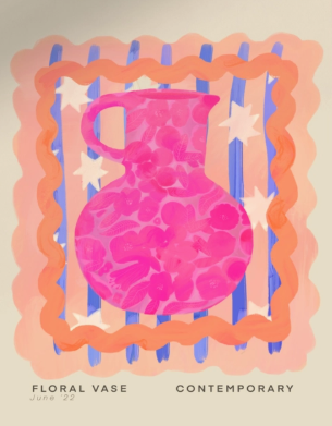 Pink Vase Art Print