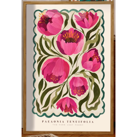 Summer Peony Art Print
