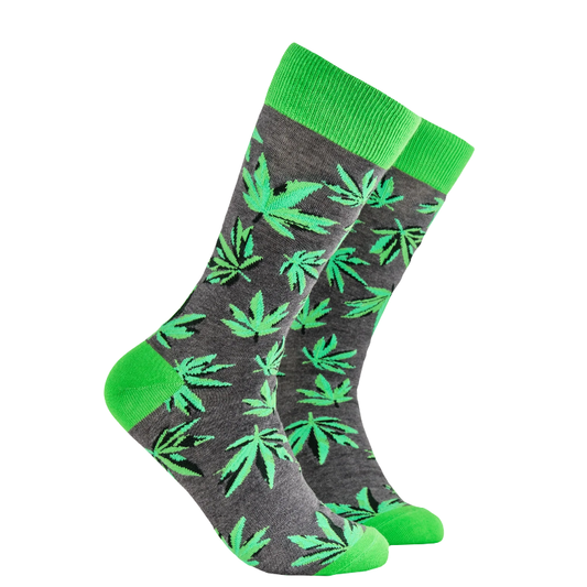 Socktopus Mens - Weed Socks - High Life - Grey