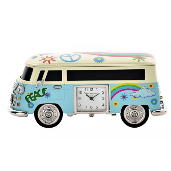 WM Campervan Miniature Clock - Blue